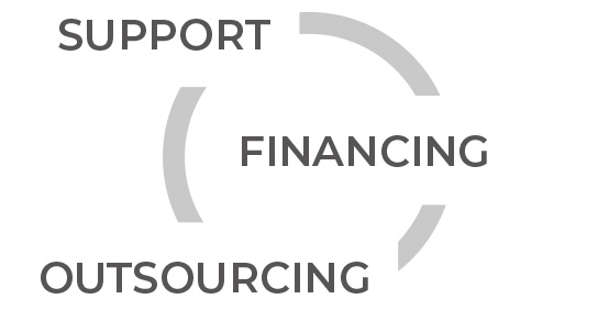Support. Financing. Outsourcing.